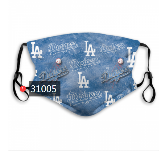 2020 Los Angeles Dodgers Dust mask with filter 76->mlb dust mask->Sports Accessory